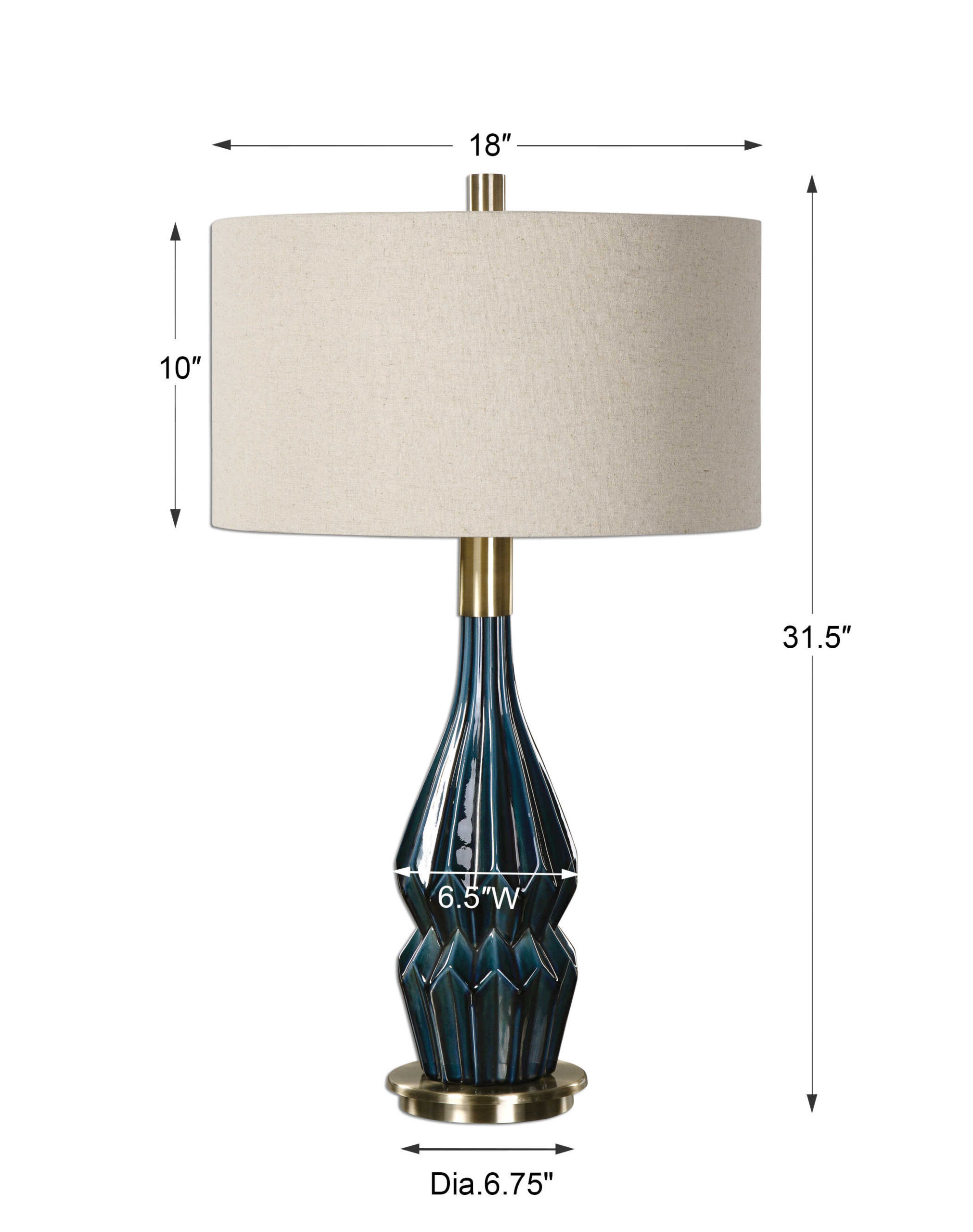 White Artichoke Table Lamp - DeVolder Designs