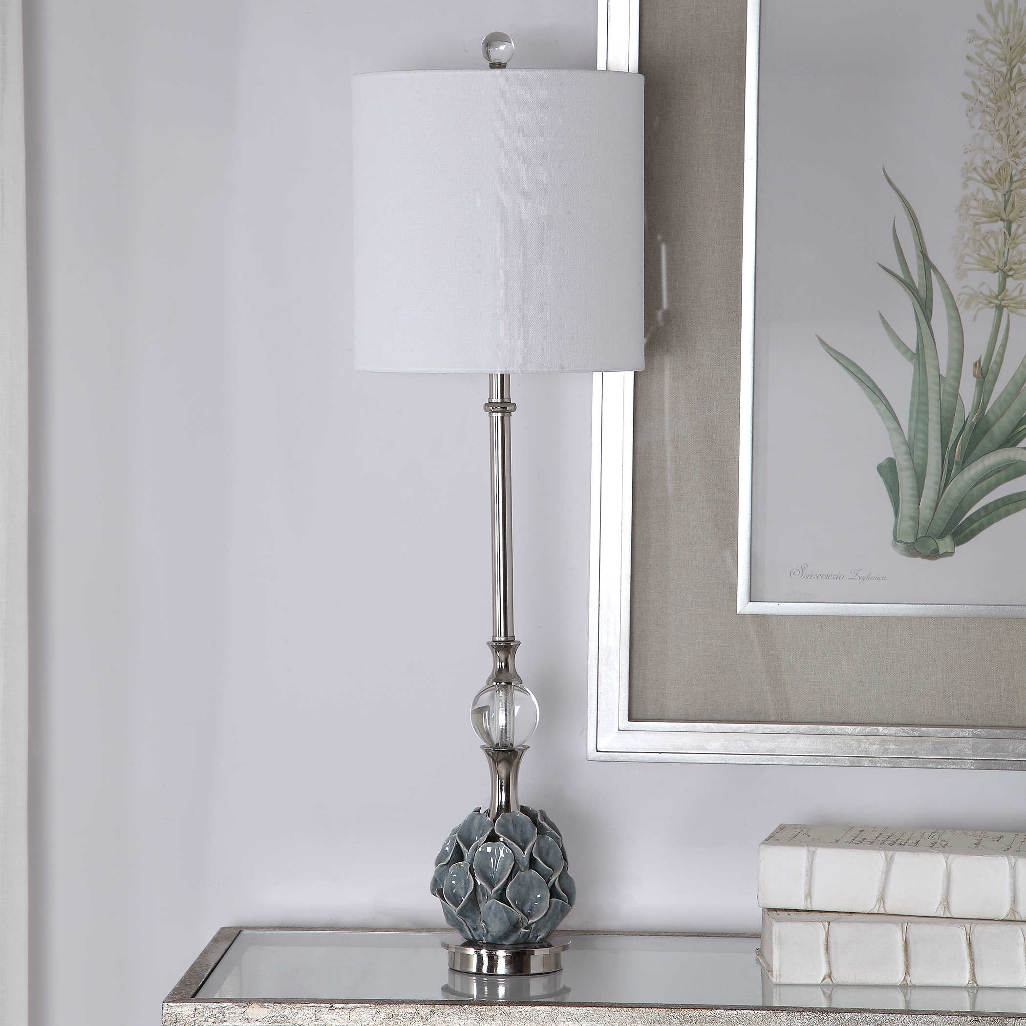 Artichoke Finial Buffet Table Lamp